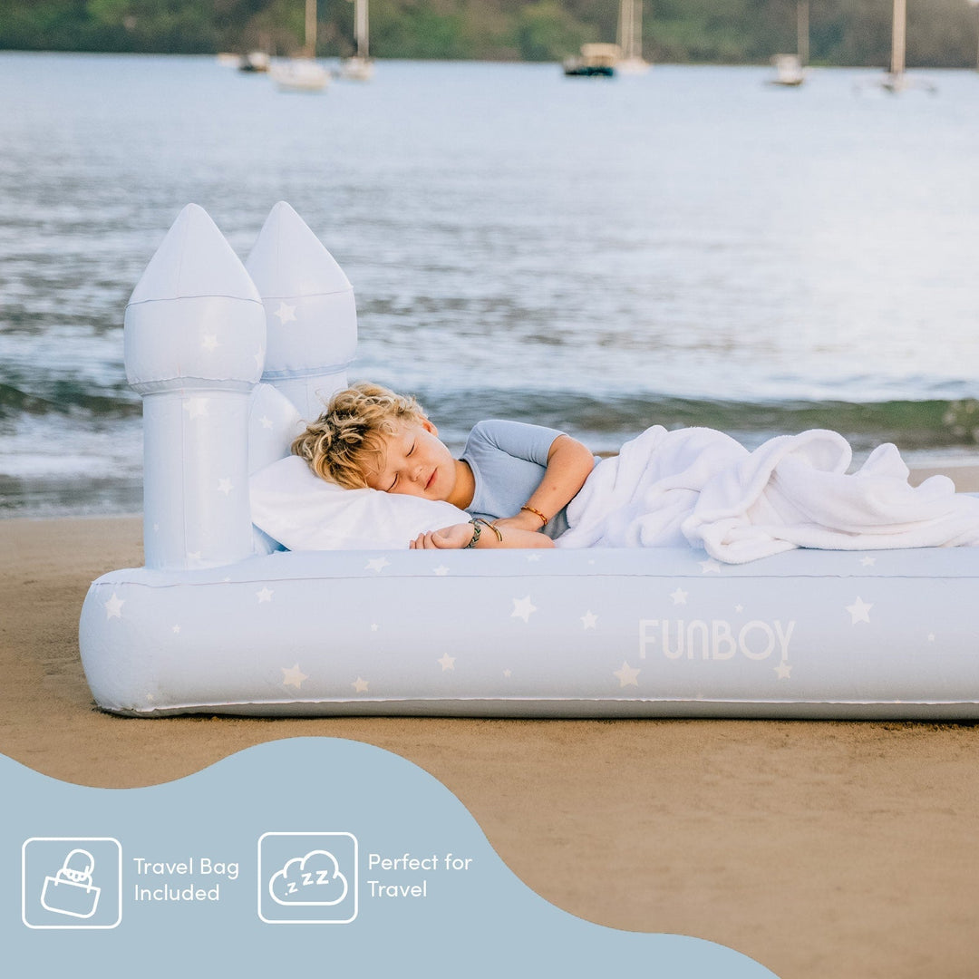 Blue Castle Sleepover Kids Air Mattress Funboy Inflatable Mattress Bonjour Fete - Party Supplies