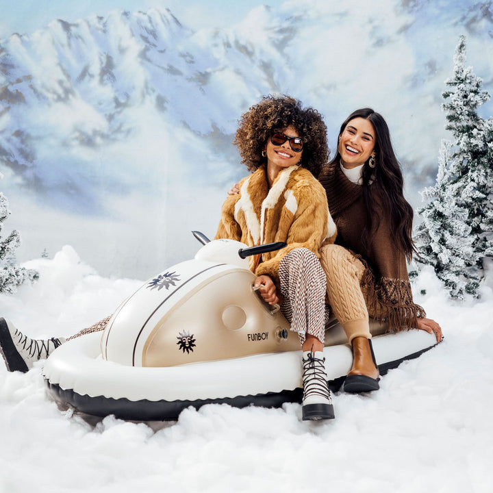 Metallic Champagne Snowmobile Sled Funboy Snow Sleds Bonjour Fete - Party Supplies