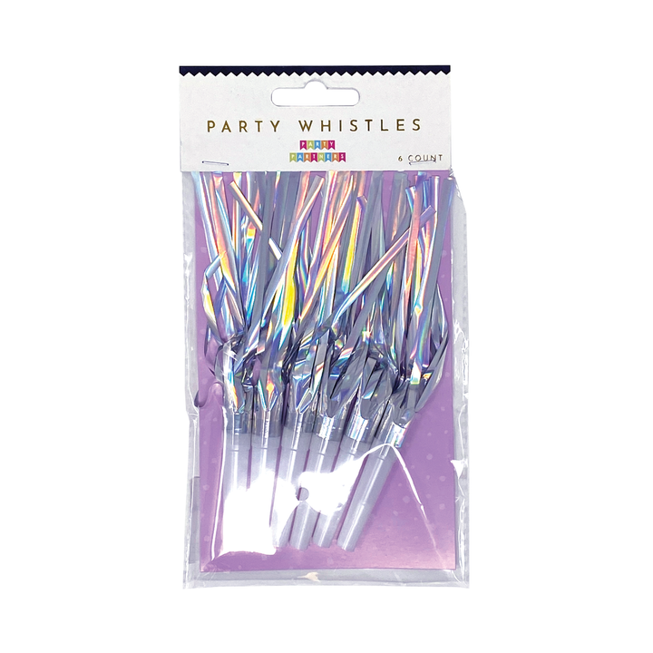 IRIDESCENT PARTY WHISTLES Party Partners IRIDESCENT PARTY WHISTLES Bonjour Fete - Party Supplies