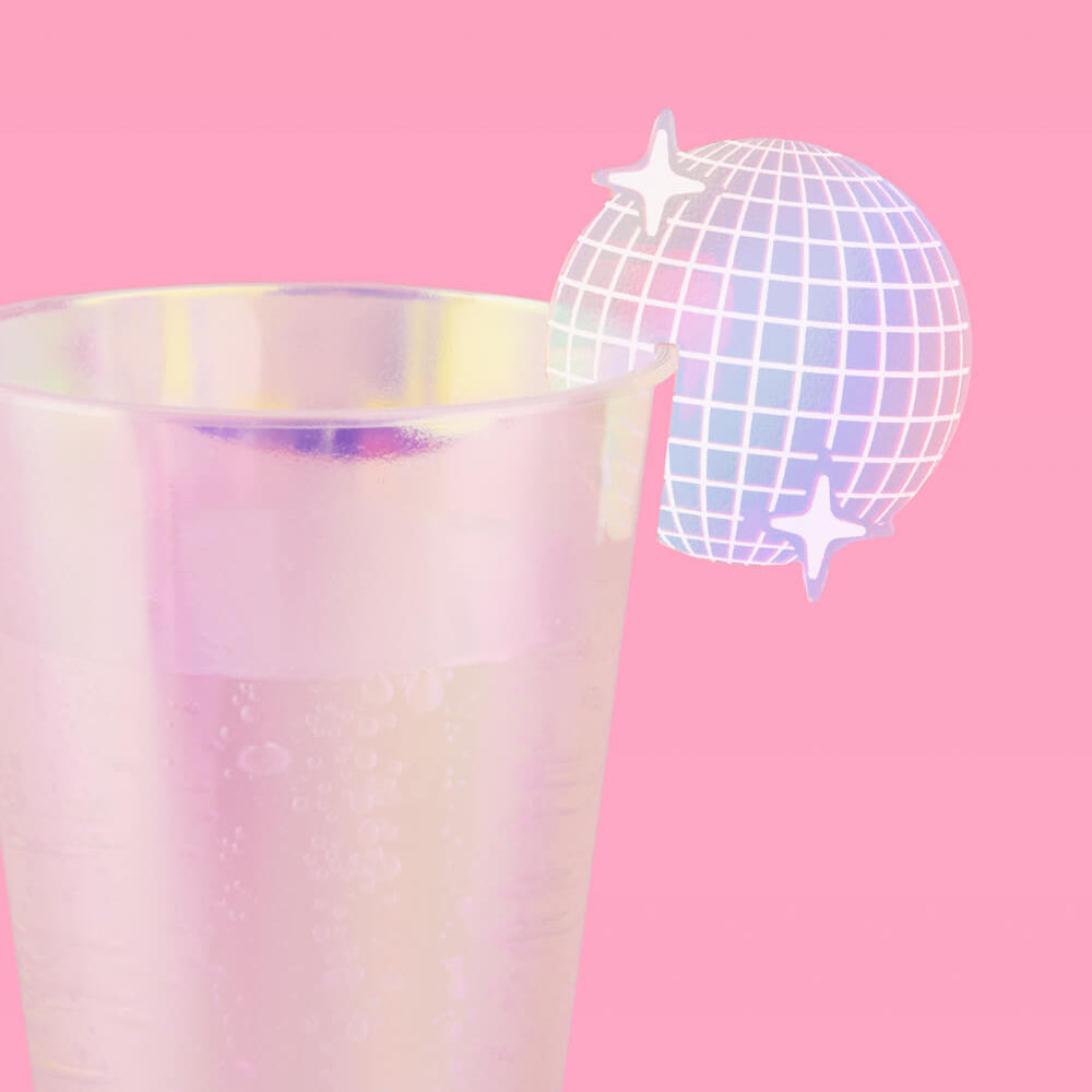Disco Drink Markers - 8 drink markers - Bonjour Fête 