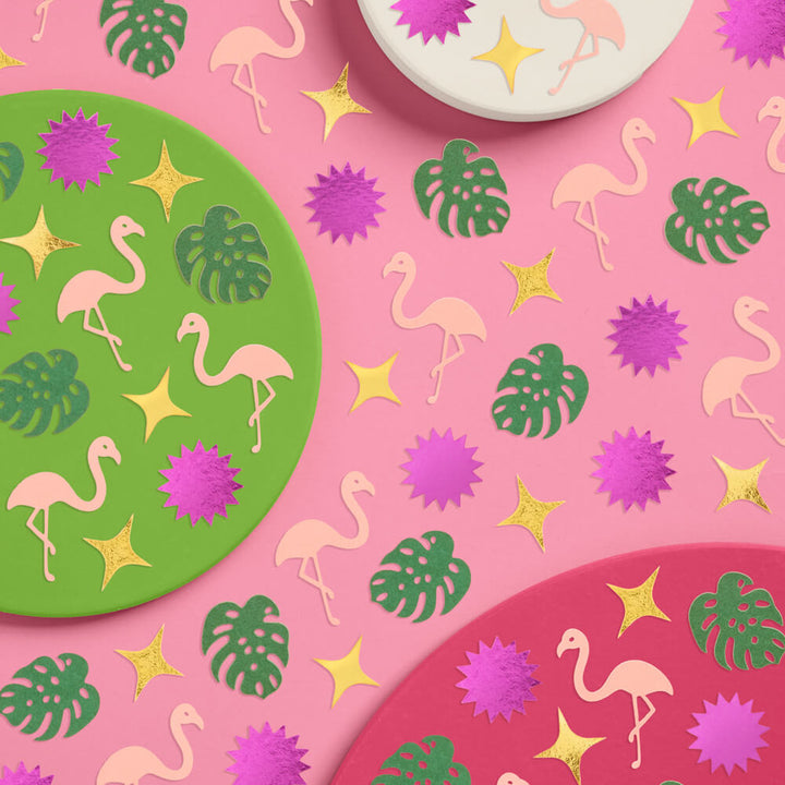 Palm Royale Confetti - 200 pc foil confetti xo, Fetti confetti Palm Royale Confetti - 200 pc foil confetti Bonjour Fete - Party Supplies