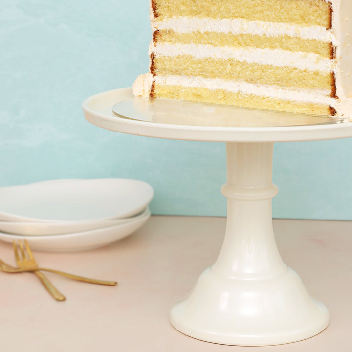 Large Linen White Melamine Cake Stand Bonjour Fete Party Supplies Easter Baking