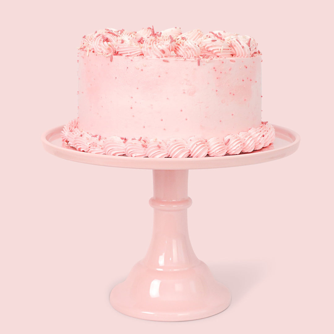 Large Peony Pink Melamine Cake Stand Bonjour Fete Party Supplies Valentine's Day Baking