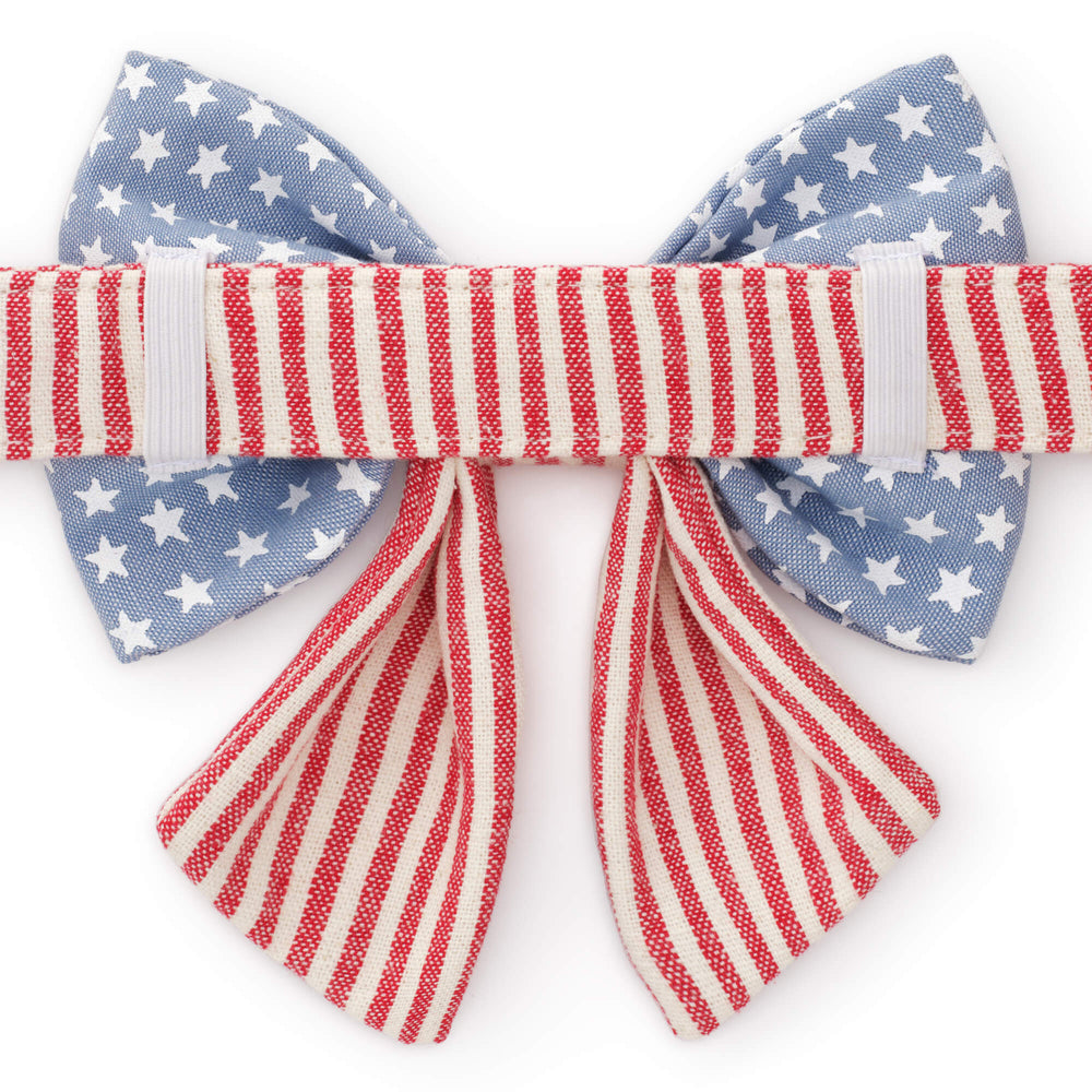 Stars and Stripes Lady Dog Bow - Bonjour Fête 