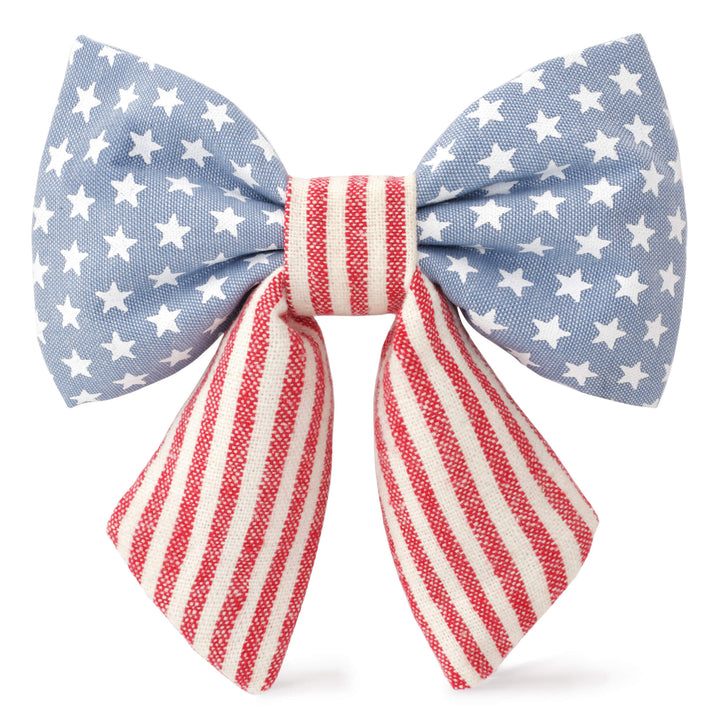 Stars and Stripes Lady Dog Bow - Bonjour Fête 