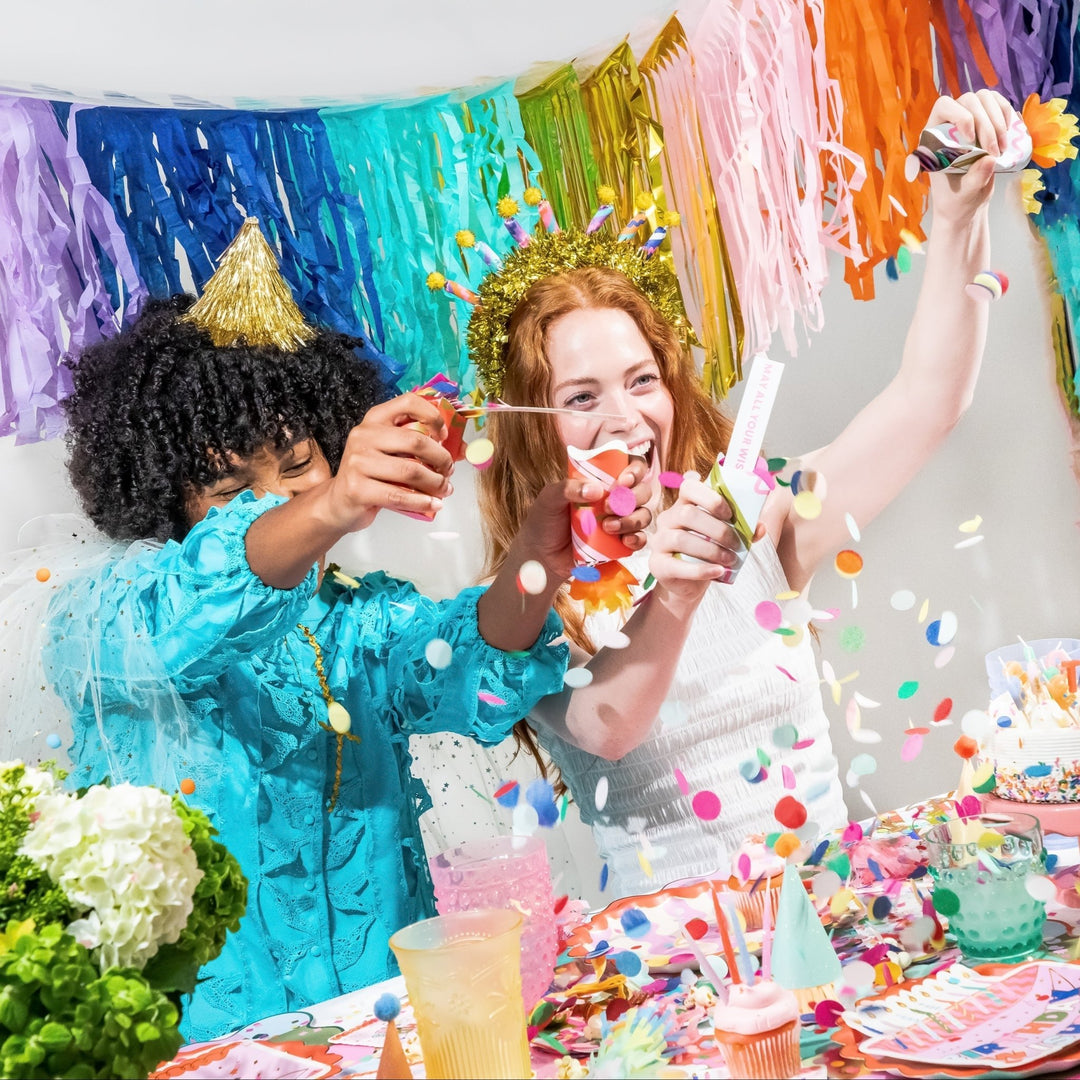 Packed Party birthday confetti party crackers, 6 count