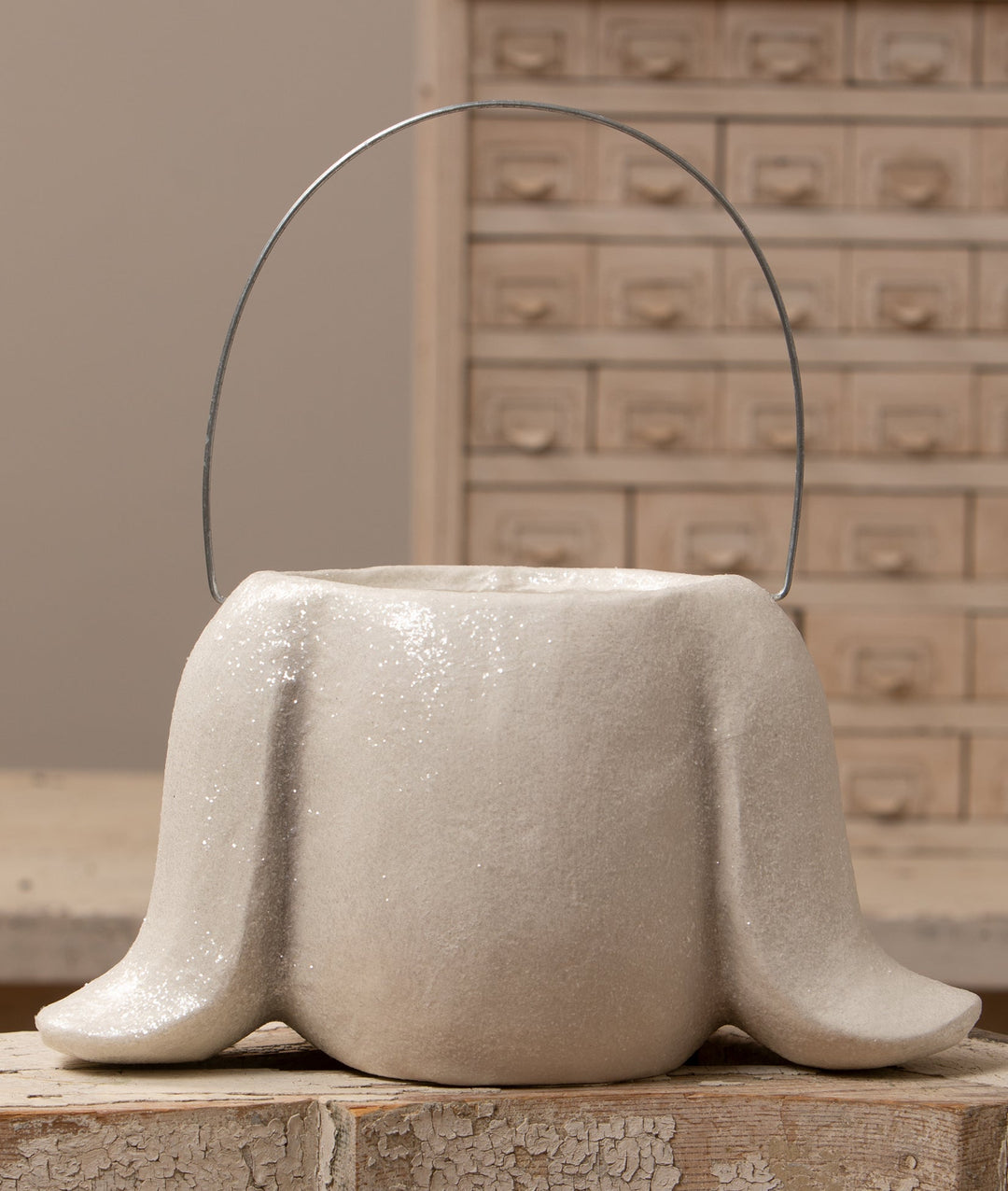 Floppy Ear Bunny Bucket Lg Bethany Lowe Designs, Inc. Floppy Ear Bunny Bucket Lg Bonjour Fete - Party Supplies