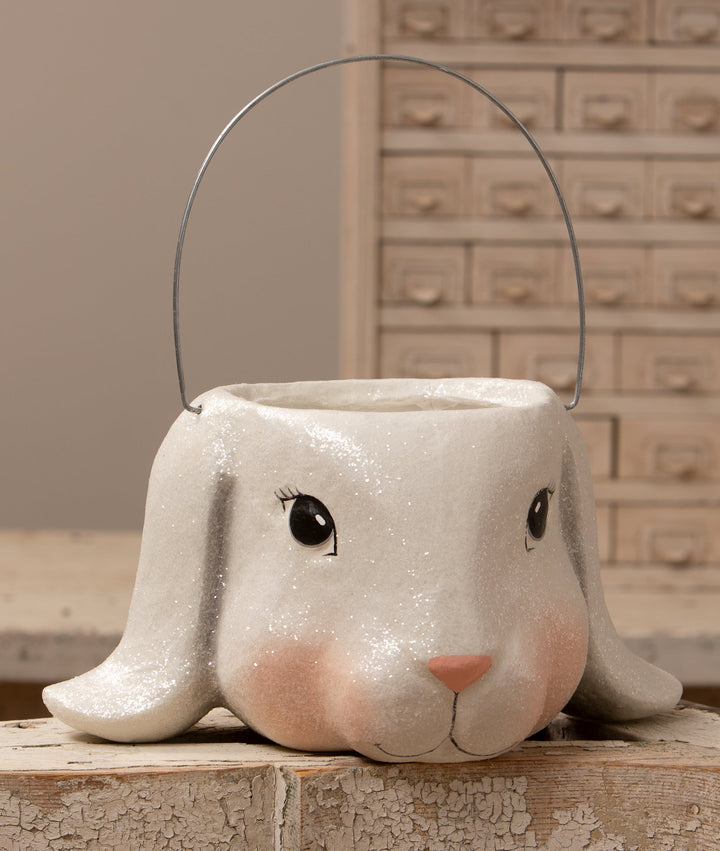 Floppy Ear Bunny Bucket Lg Bethany Lowe Designs, Inc. Floppy Ear Bunny Bucket Lg Bonjour Fete - Party Supplies