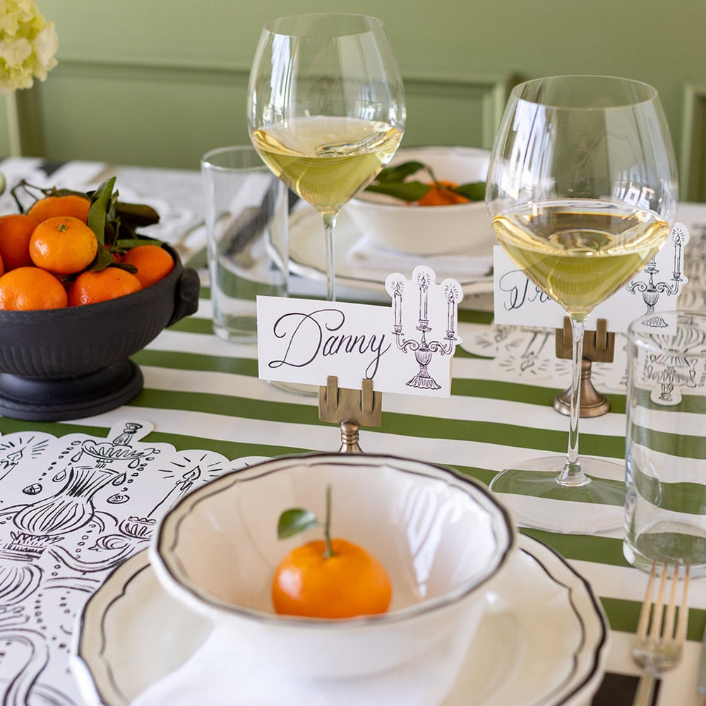 CANDELABRA PLACE CARDS Hester & Cook Halloween Party Supplies CANDELABRA PLACE CARDS Bonjour Fete - Party Supplies