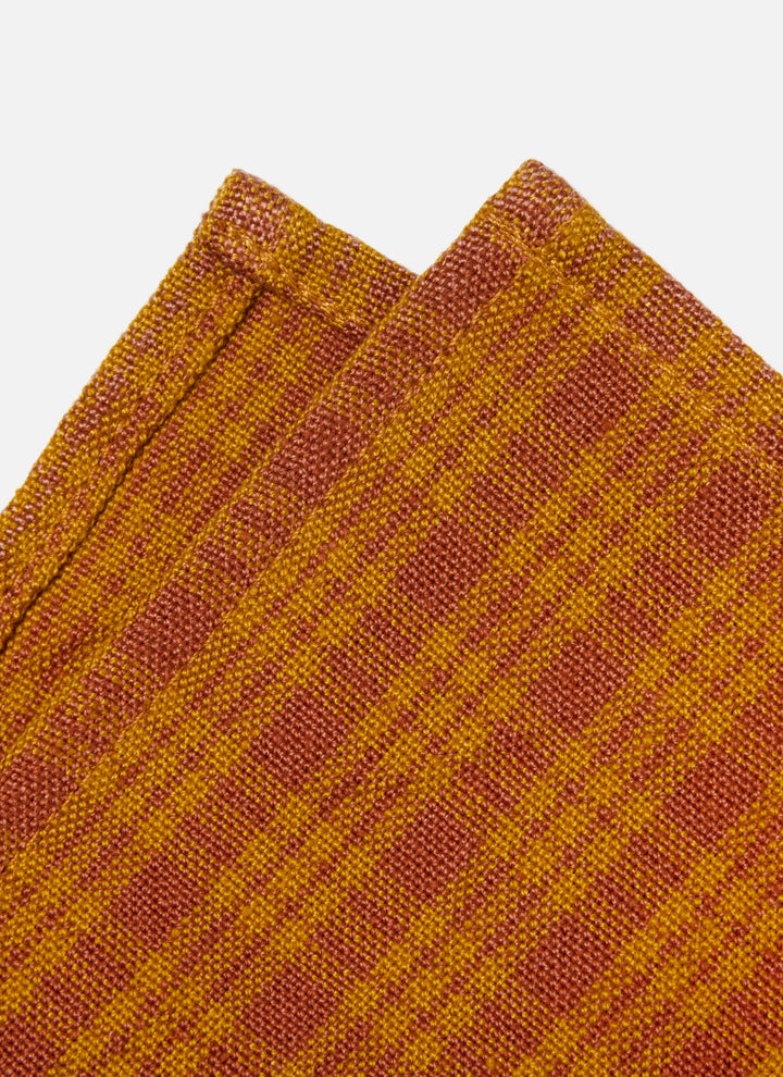 KATHERINE PLAID - Saffron Napkins Heather Taylor Home simple KATHERINE PLAID - Saffron Napkins Bonjour Fete - Party Supplies