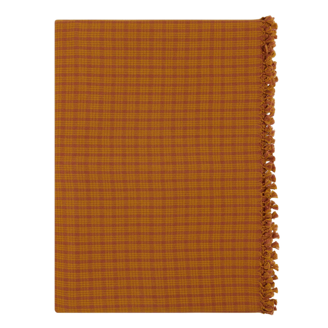 KATHERINE PLAID - Saffron Tablecloth Heather Taylor Home variable Small KATHERINE PLAID - Saffron Tablecloth Bonjour Fete - Party Supplies
