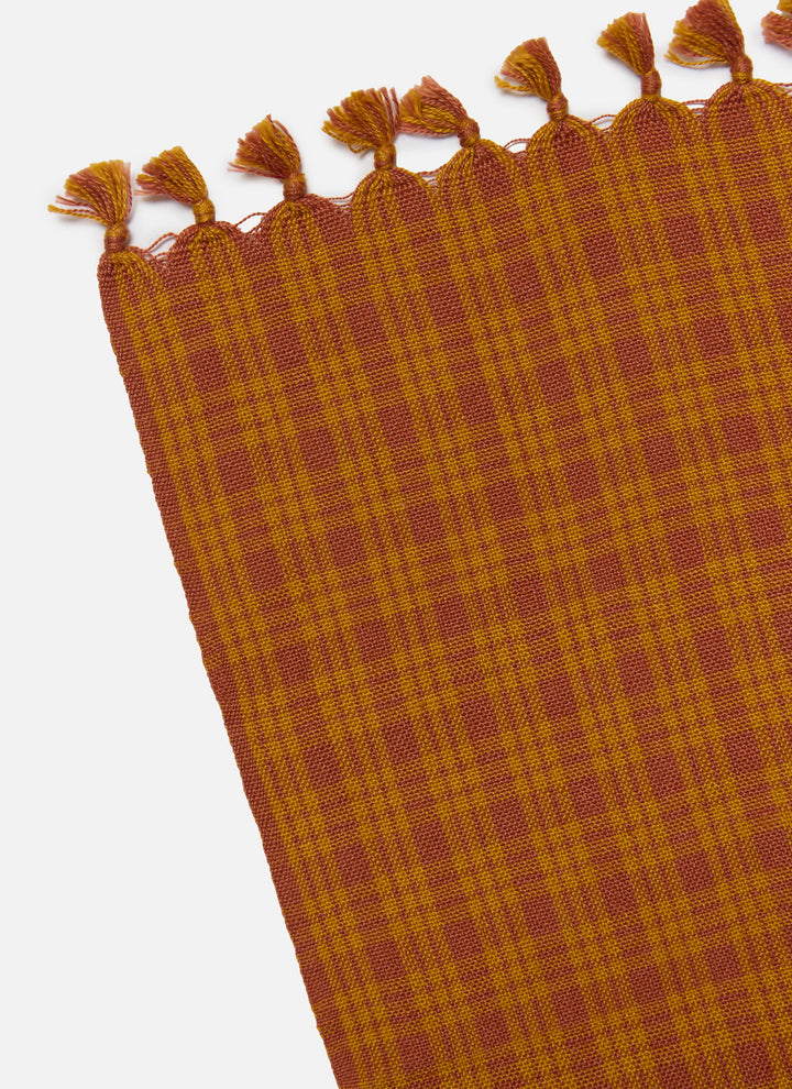 KATHERINE PLAID - Saffron Tablecloth Heather Taylor Home variable KATHERINE PLAID - Saffron Tablecloth Bonjour Fete - Party Supplies