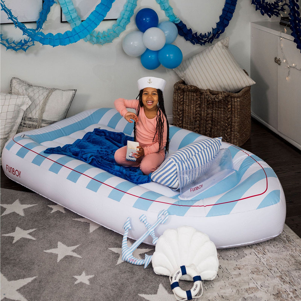 Classic Speed Boat Sleepover Kids Air Mattress Funboy Inflatable Mattress Bonjour Fete - Party Supplies