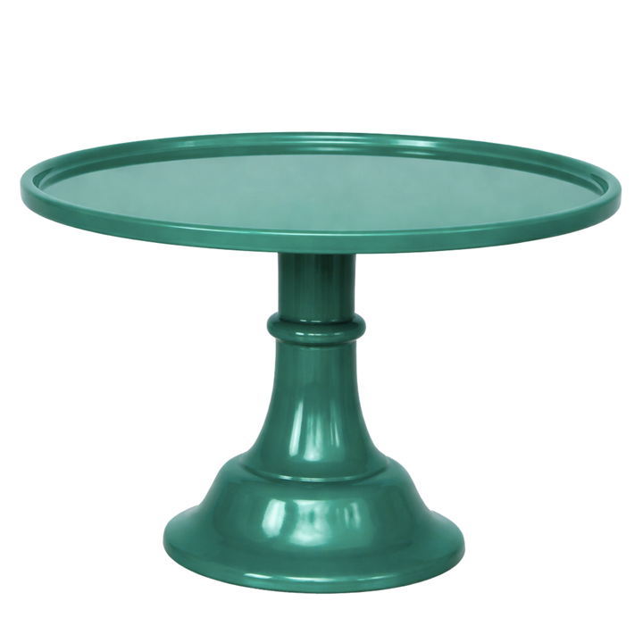 LARGE EMERALD GREEN PEDESTAL MELAMINE CAKE STAND Bonjour Fete Cake Stand LARGE EMERALD GREEN PEDESTAL MELAMINE CAKE STAND Bonjour Fete - Party Supplies