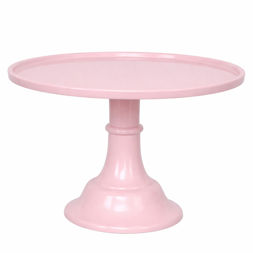 LARGE PETAL PINK PEDESTAL MELAMINE CAKE STAND Bonjour Fete Cake Stand LARGE PETAL PINK PEDESTAL MELAMINE CAKE STAND Bonjour Fete - Party Supplies