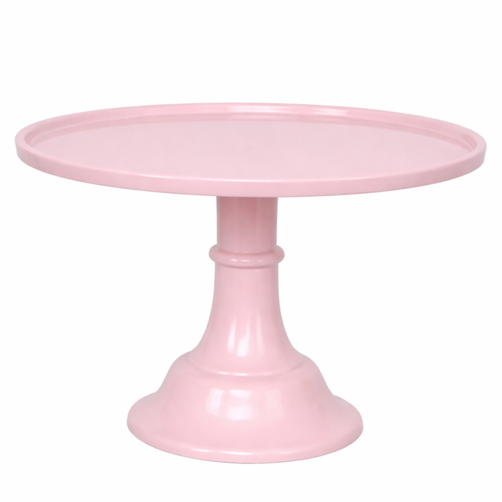 LARGE PETAL PINK PEDESTAL MELAMINE CAKE STAND Bonjour Fete Cake Stand LARGE PETAL PINK PEDESTAL MELAMINE CAKE STAND Bonjour Fete - Party Supplies