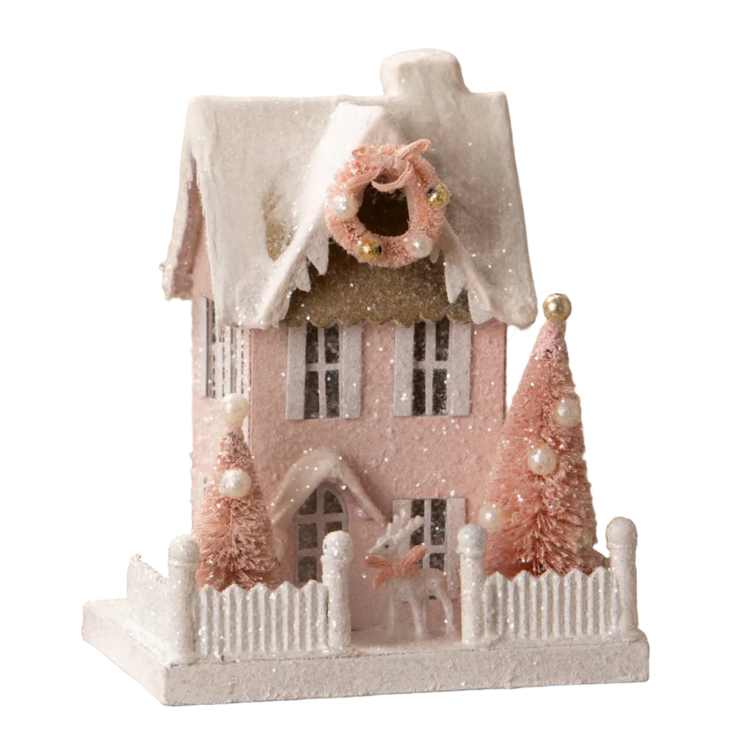 Pretty in Pink Cottage Bethany Lowe Designs, Inc. Pretty in Pink Cottage Bonjour Fete - Party Supplies