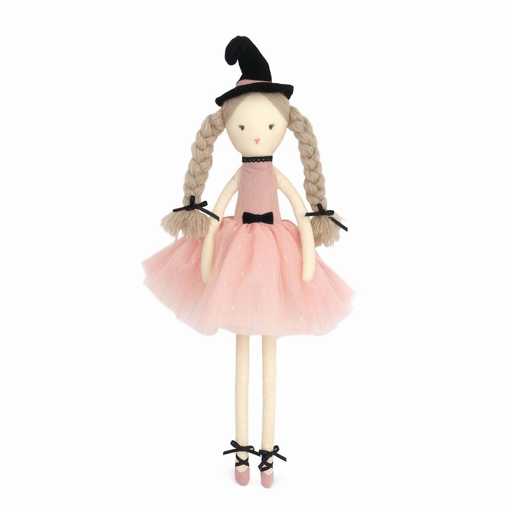 Aggie the Witch Plush Doll in Pink Tulle by Mon Ami