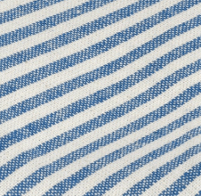 Close-up of the lake blue stripe fabric