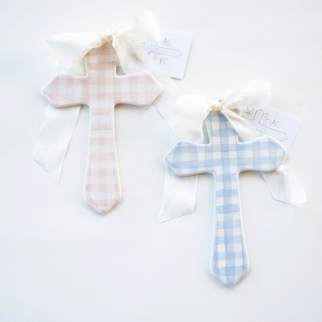 Large Gingham Cross