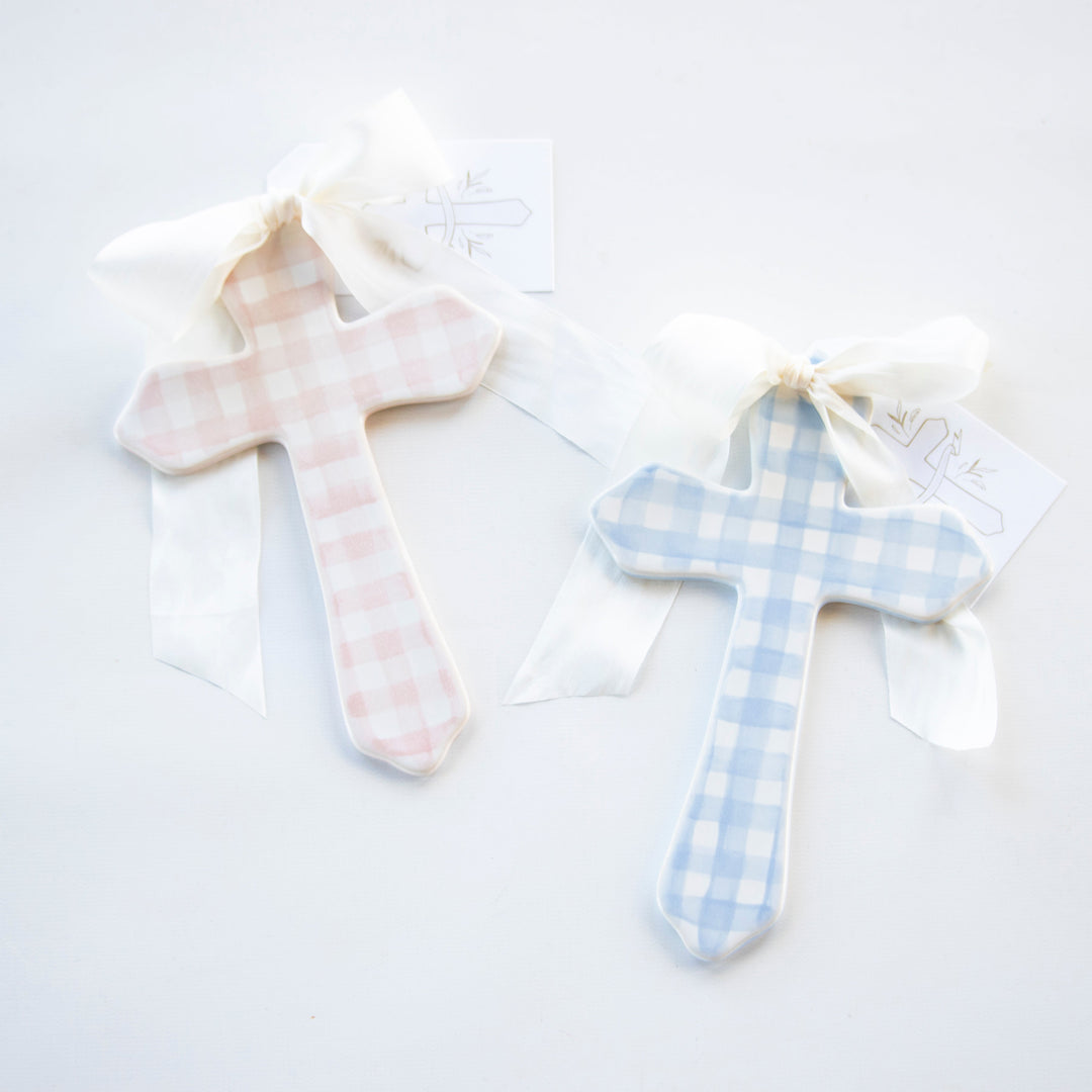 Large Gingham Cross