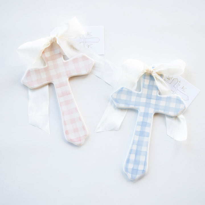 Large Gingham Cross