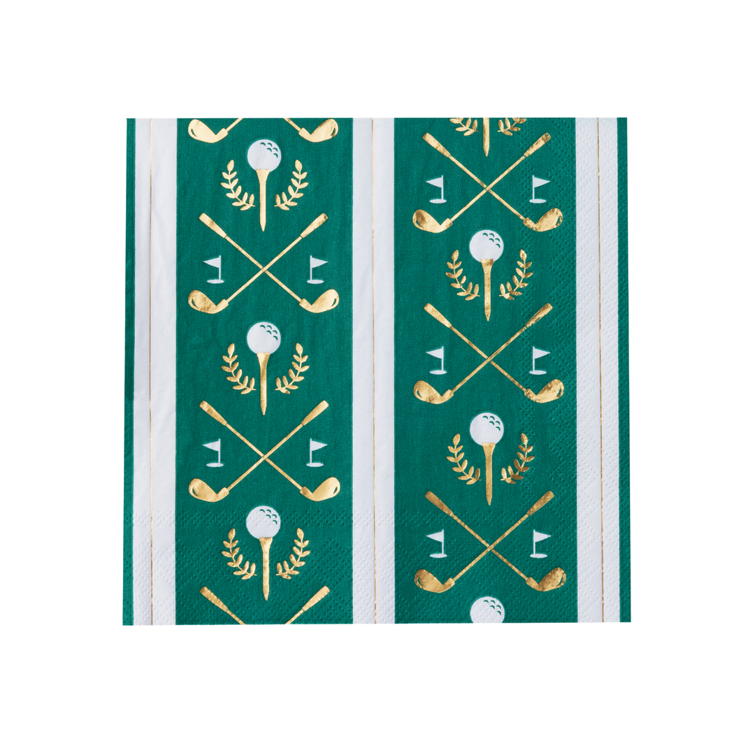 LE GOLF LARGE NAPKINS Bonjour Fete Napkins LE GOLF LARGE NAPKINS Bonjour Fete - Party Supplies