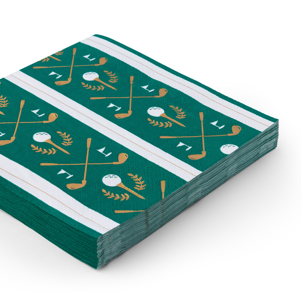 LE GOLF LARGE NAPKINS Bonjour Fete Napkins LE GOLF LARGE NAPKINS Bonjour Fete - Party Supplies
