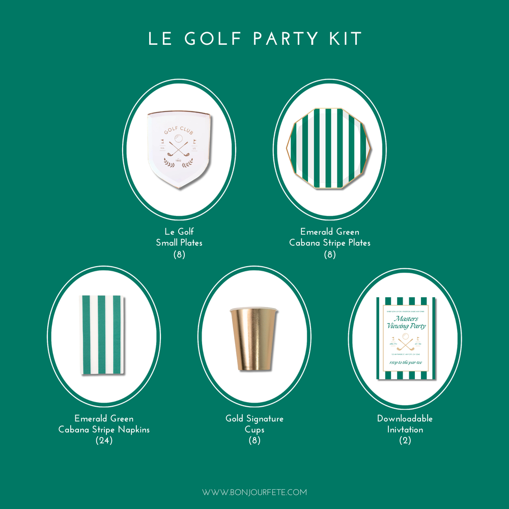 LE GOLF PARTY KIT Bonjour Fête  Bonjour Fete - Party Supplies