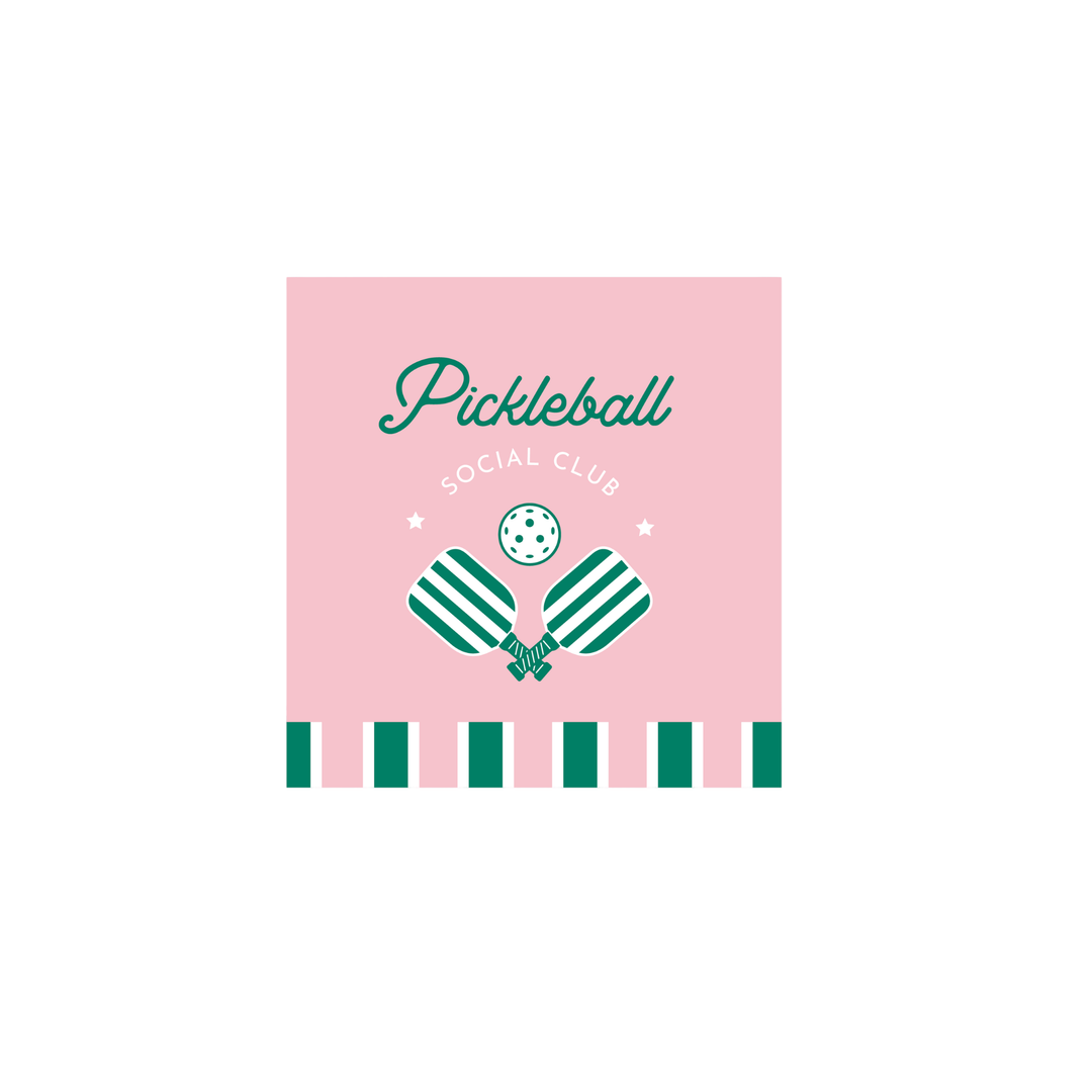 LE PICKLEBALL COCKTAIL NAPKINS Bonjour Fete Napkins LE PICKLEBALL COCKTAIL NAPKINS Bonjour Fete - Party Supplies