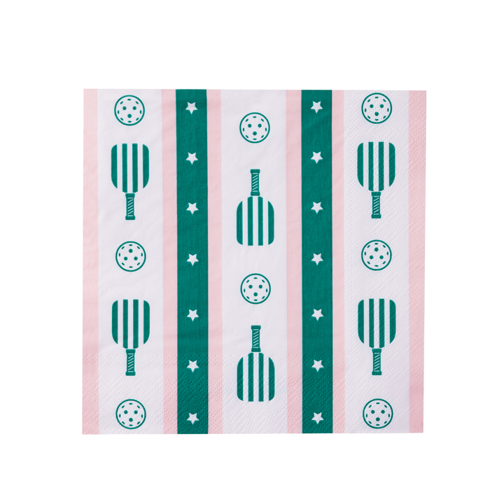 LE PICKLEBALL LARGE NAPKINS Bonjour Fete Napkins Pickleball Large Napkins | Sports-themed Party Supplies | Bonjour Fête Bonjour Fete - Party Supplies