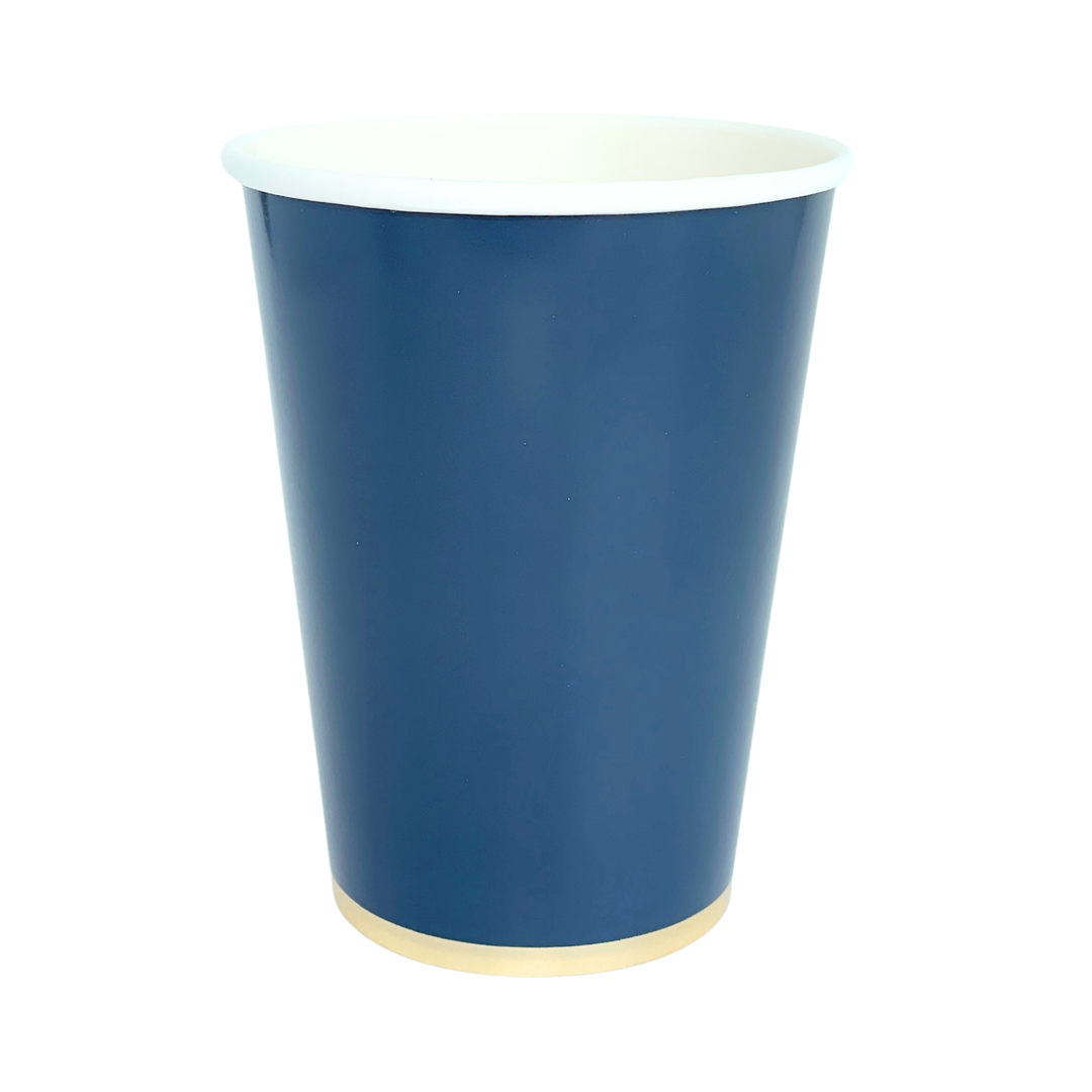 MIDNIGHT BLUE SIGNATURE CUPS Bonjour Fete Cups MIDNIGHT BLUE SIGNATURE CUPS Bonjour Fete - Party Supplies