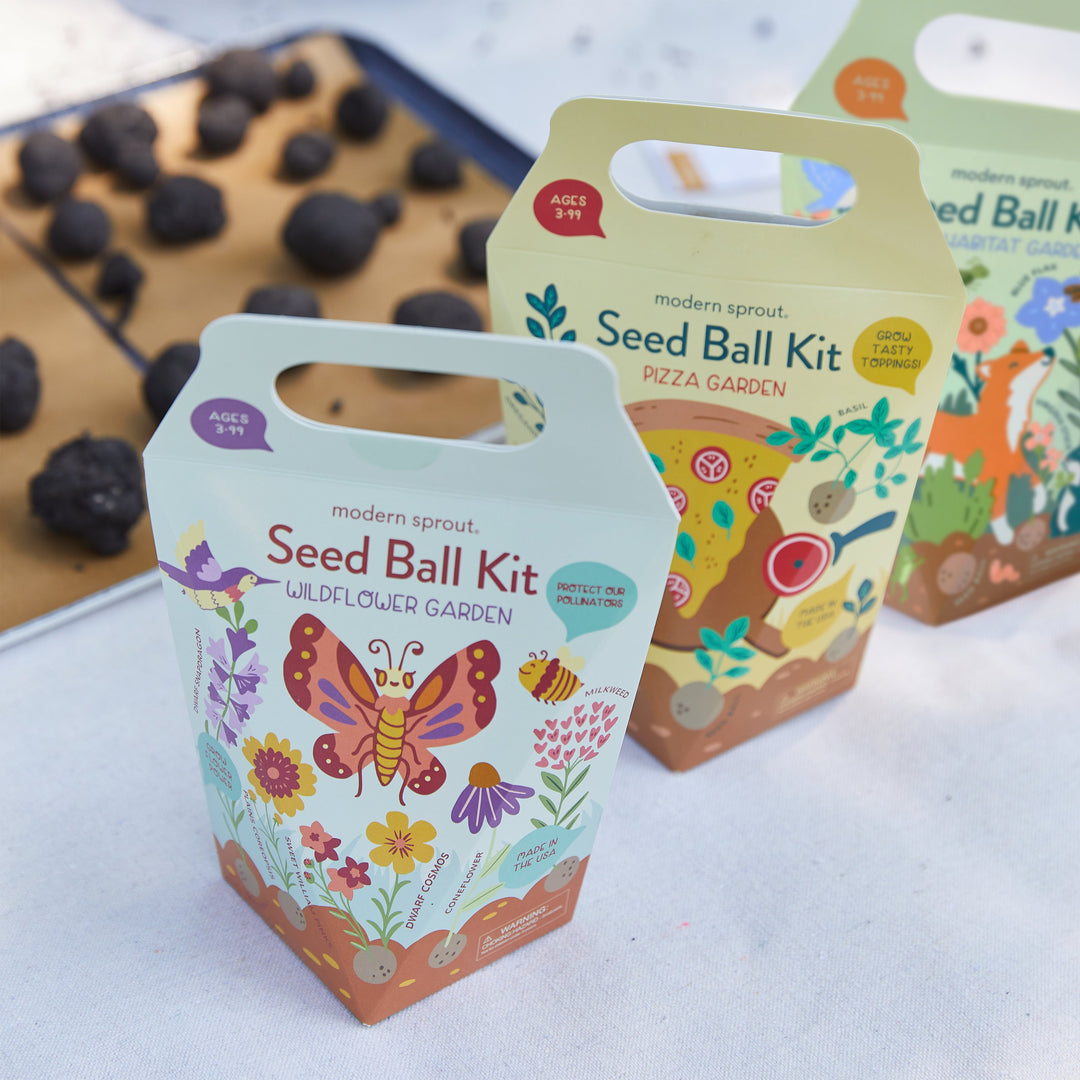Seed Ball Kits Modern Sprout Playful Planting Seed Ball Kits Bonjour Fete - Party Supplies