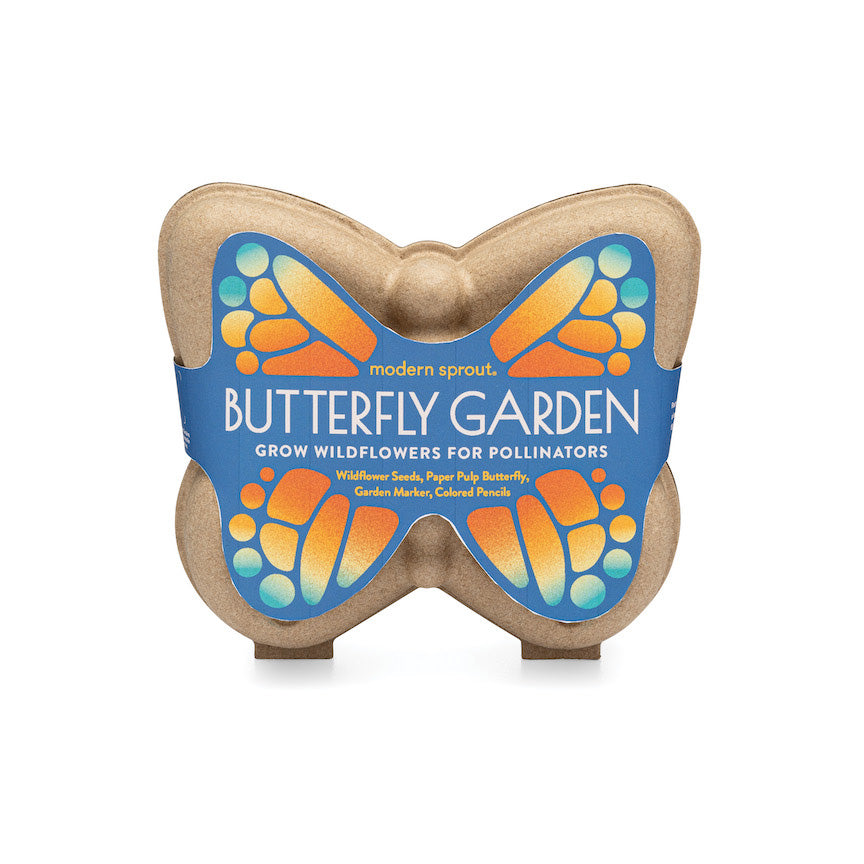Curious Critters Garden Kits Modern Sprout Playful Planting Butterfly 1pk Curious Critters Garden Kits Bonjour Fete - Party Supplies