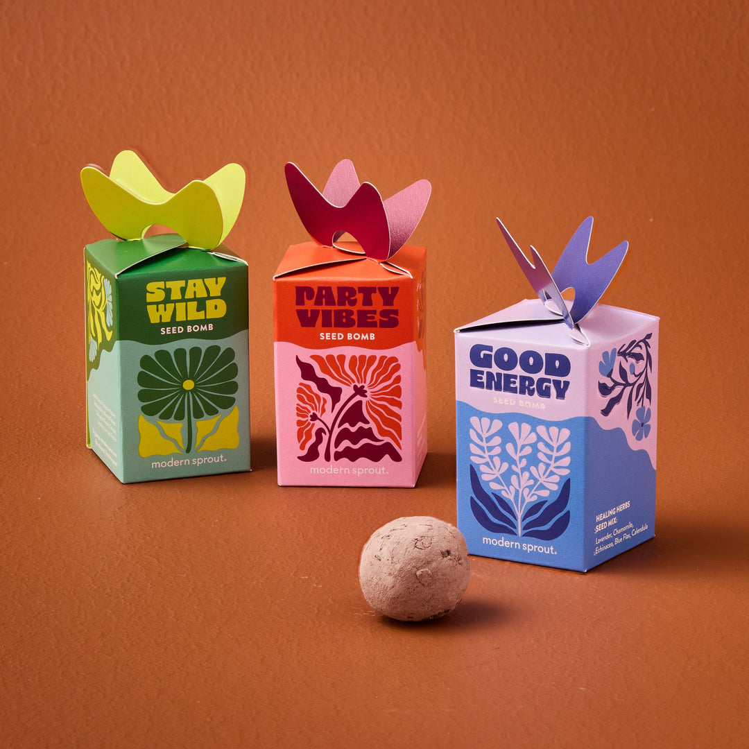 Seed Bombs Modern Sprout Playful Planting Seed Bombs Bonjour Fete - Party Supplies