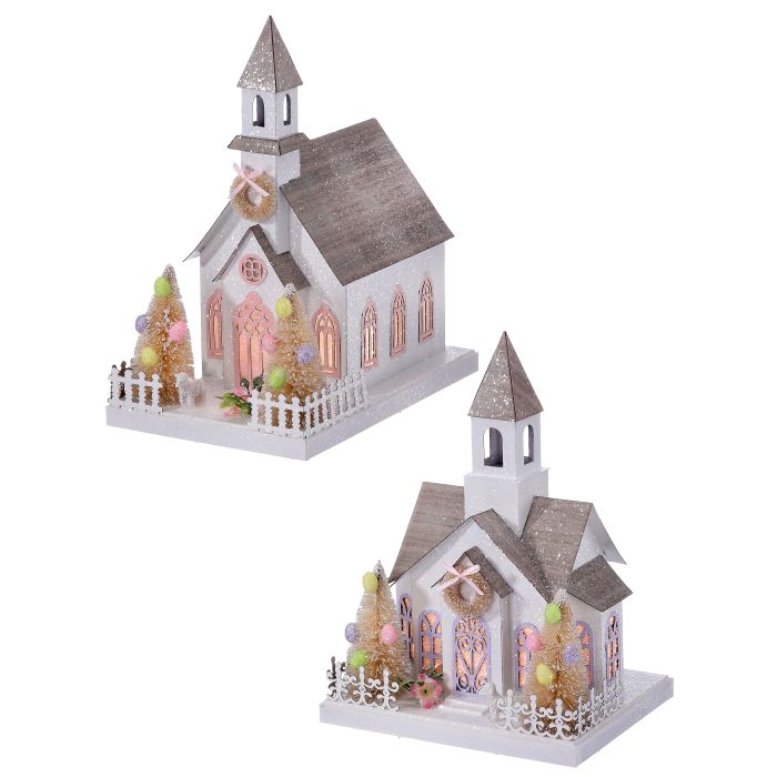 PASTEL EASTER CHURCH Regency International Easter Home PASTEL EASTER CHURCH Bonjour Fete - Party Supplies