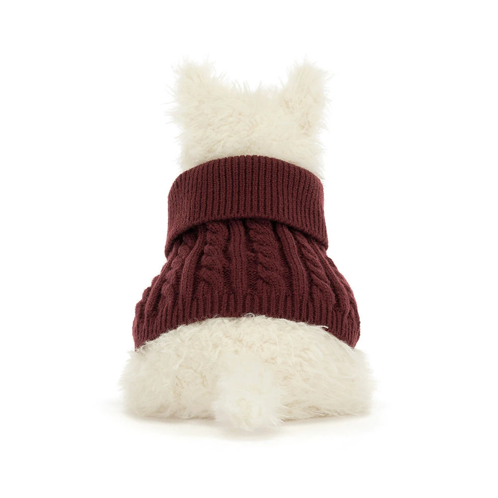 Munro Scottie Dog Winter Jumper Outfit by Jellycat