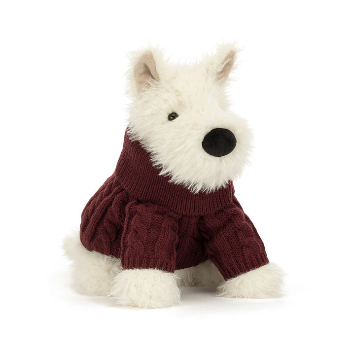 Munro Scottie Dog Winter Jumper Outfit by Jellycat