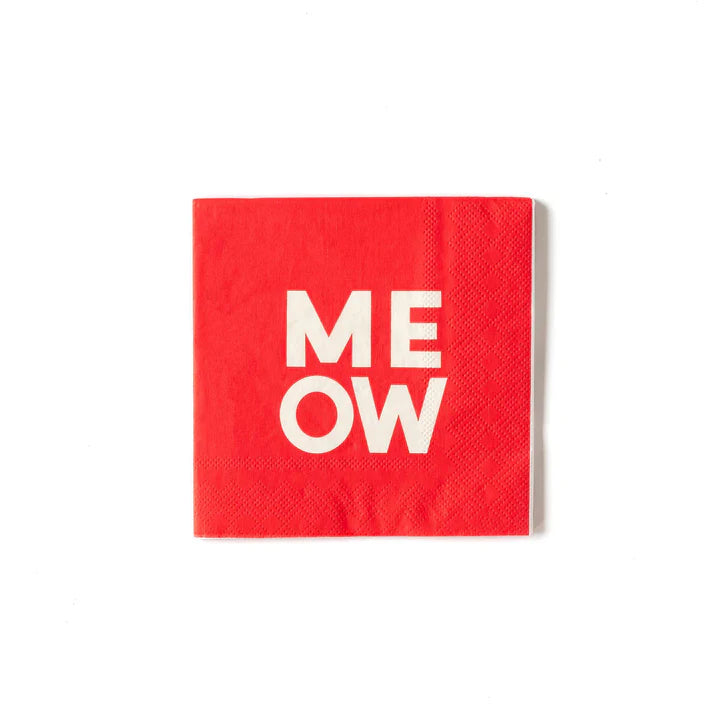 MEOW SMALL NAPKINS My Mind’s Eye MEOW SMALL NAPKINS Bonjour Fete - Party Supplies