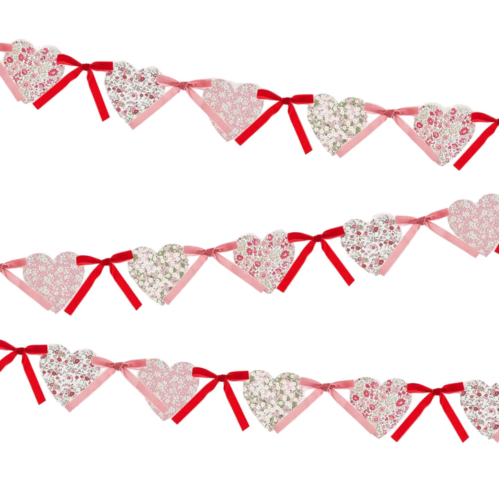 MERI MERI X LIBERTY HEART GARLAND Meri Meri Garlands & Banners MERI MERI X LIBERTY HEART GARLAND Bonjour Fete - Party Supplies