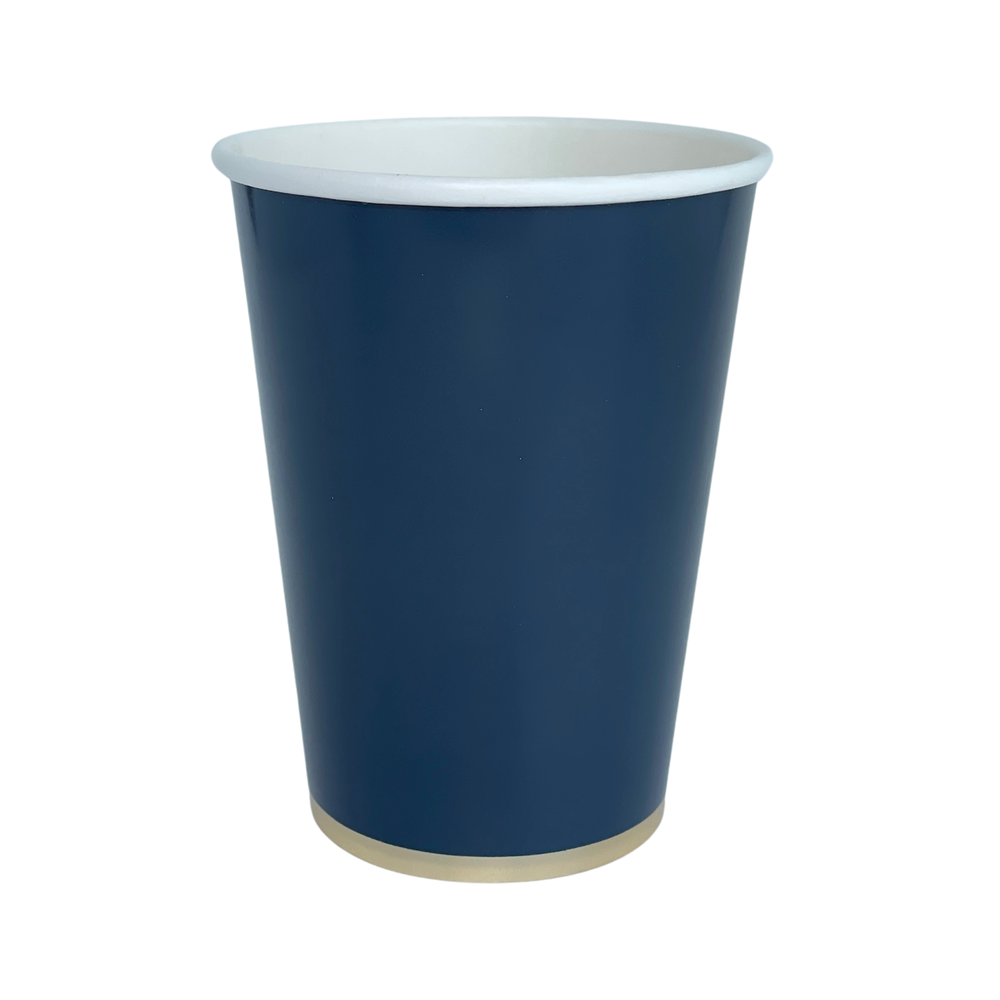 MIDNIGHT BLUE SIGNATURE CUPS Bonjour Fete Cups Bonjour Fete - Party Supplies