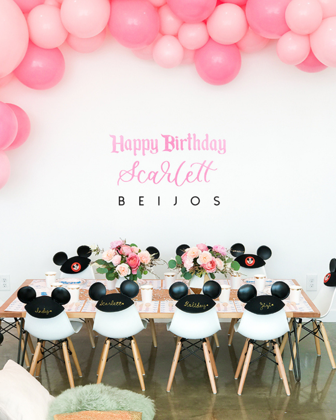 Sweet Table Decoration in Children`s Party with Minnie Mouse Theme  Editorial Stock Image - Image of decor, balloon: 177853314