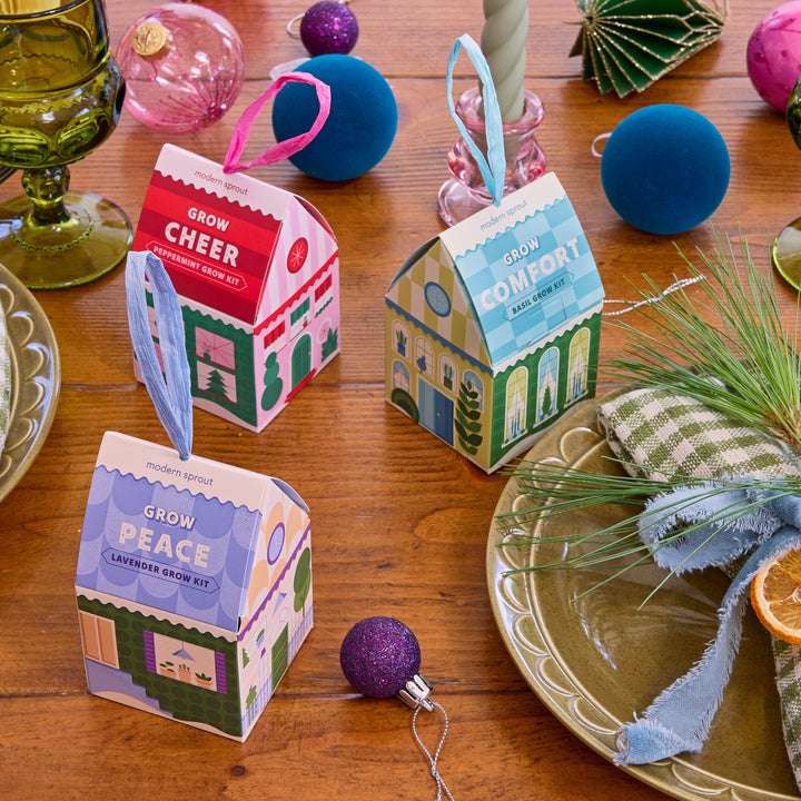 Home Grown Ornaments Modern Sprout Playful Planting Home Grown Ornaments Bonjour Fete - Party Supplies