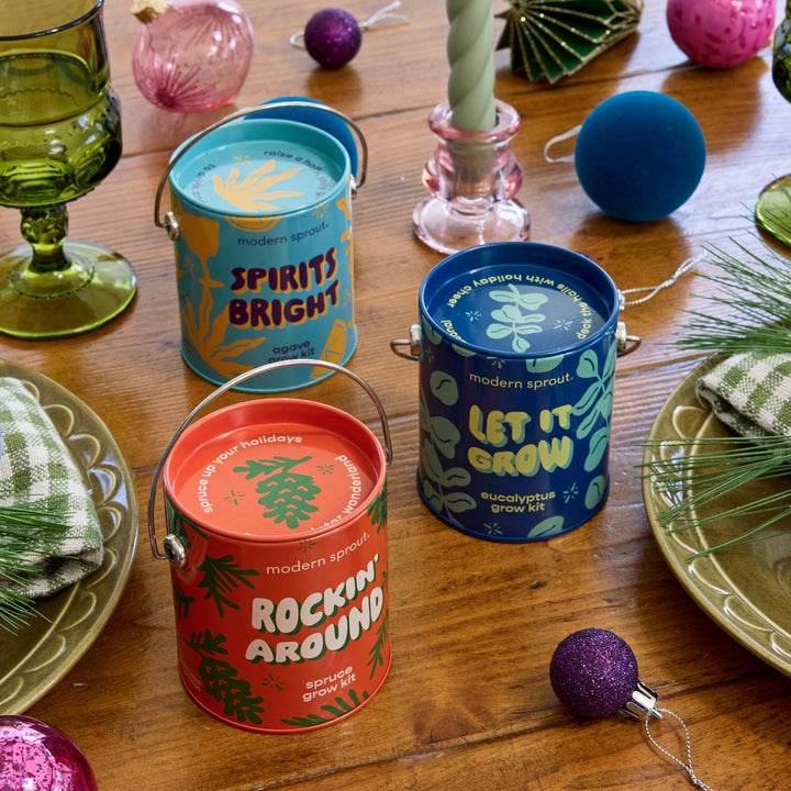 Seasonal Complimentary Colors Grow Kits Modern Sprout Indoor Garden Kit Seasonal Complimentary Colors Grow Kits Bonjour Fete - Party Supplies