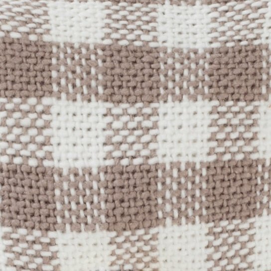 Mushroom Brown Gingham Dog Squeaky Toy