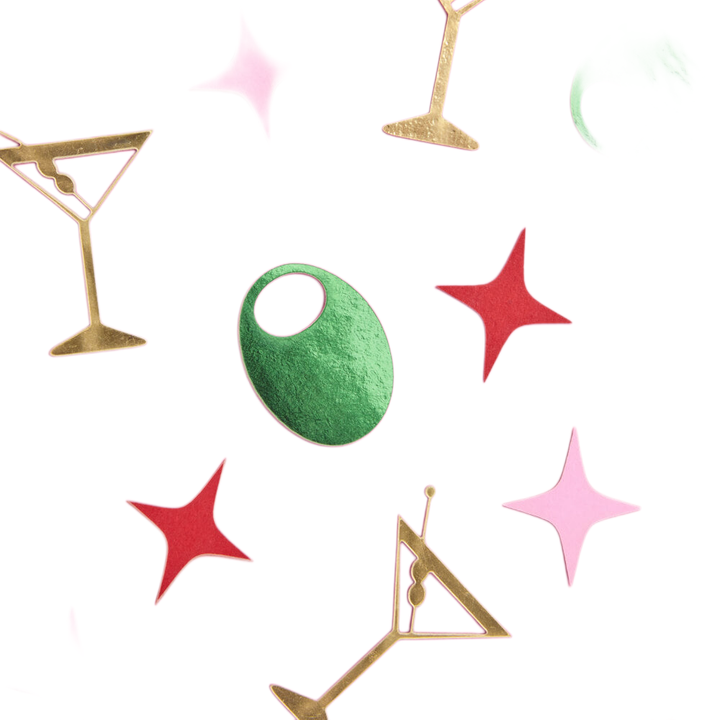 MARTINI CONFETTI xo, Fetti xo, Fetti Collective MARTINI CONFETTI Bonjour Fete - Party Supplies