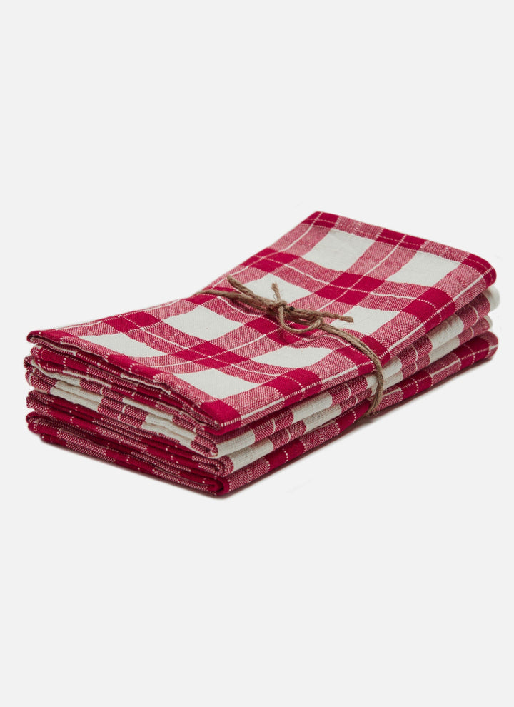 ANNABELLE PLAID - Red Napkins Heather Taylor Home simple ANNABELLE PLAID - Red Napkins Bonjour Fete - Party Supplies