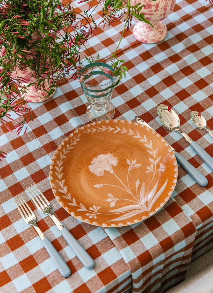 CANDY GINGHAM - Blue Napkins Heather Taylor Home simple CANDY GINGHAM - Blue Napkins Bonjour Fete - Party Supplies