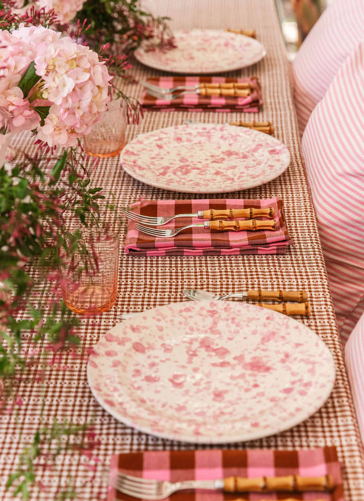 CANDY GINGHAM - Pink Napkins Heather Taylor Home simple CANDY GINGHAM - Pink Napkins Bonjour Fete - Party Supplies