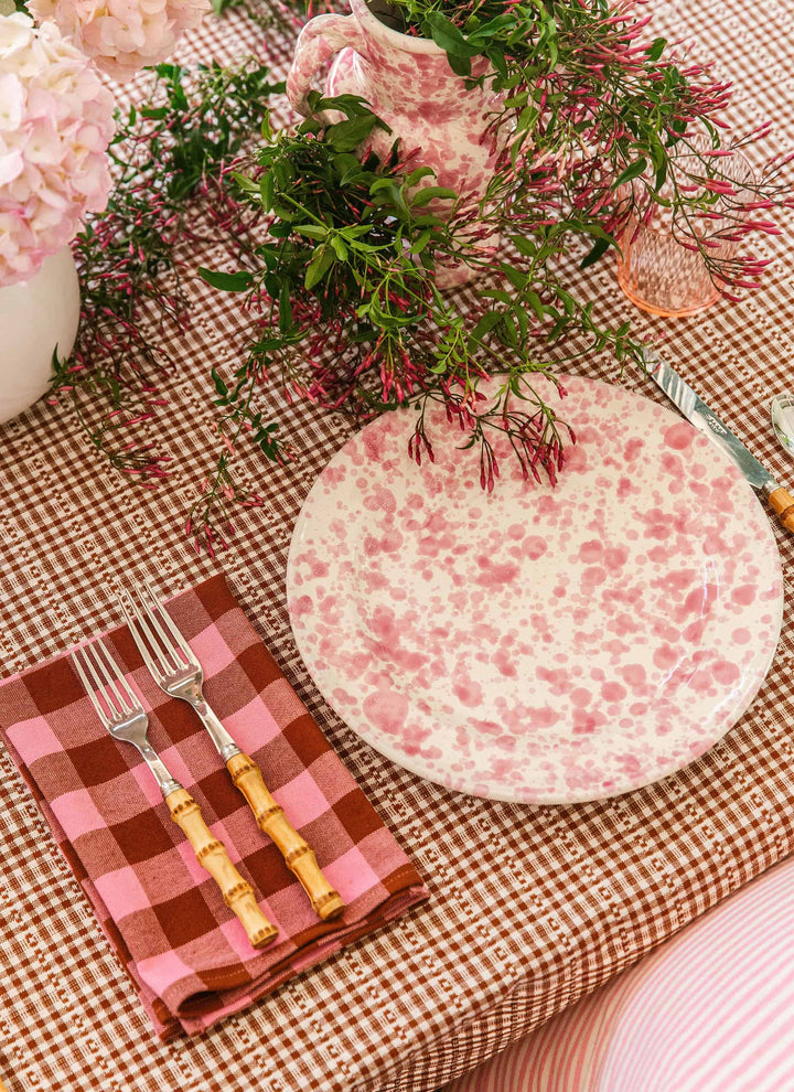 CANDY GINGHAM - Pink Napkins Heather Taylor Home simple CANDY GINGHAM - Pink Napkins Bonjour Fete - Party Supplies